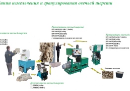  Линия гранулирования овечьей шерсти  PLSW-50
